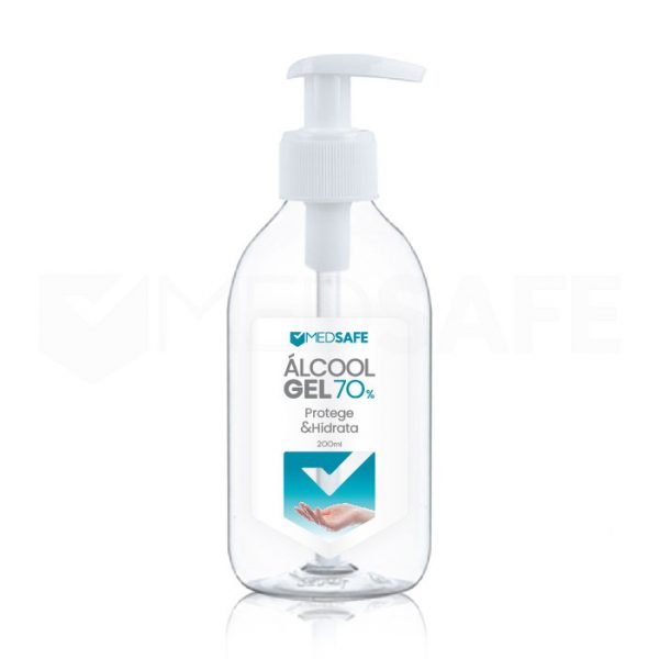 MedSafe_pt-Álcool Gel Desinfetante Mãos_Gel Higienizante Antisséptico para mãos_Hidroalcoólico-200ml