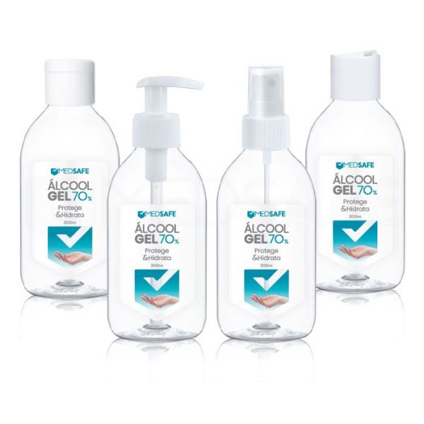 MedSafe_pt-Álcool Gel Desinfetante Mãos_Gel Higienizante Antisséptico para mãos_Hidroalcoólico-200ml-2